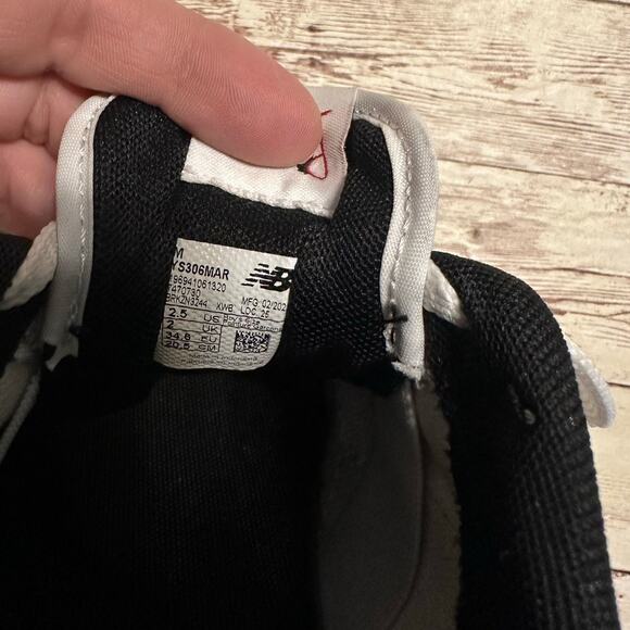 New Balance Numeric Jamie Foy 306 Sneakers Kids Size 2.5 Leather White Lace Up - Picture 10 of 10